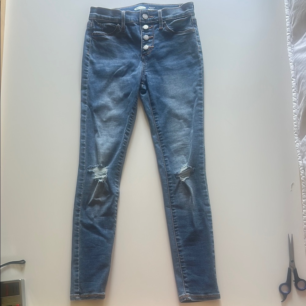 Old Navy Girls’ Distressed Blue Skinny Jeans